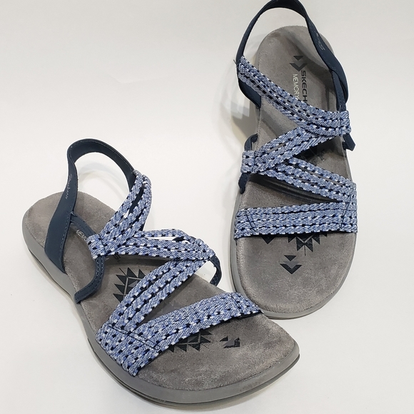 Skechers Memory Foam Strappy Sandals - Picture 1 of 6